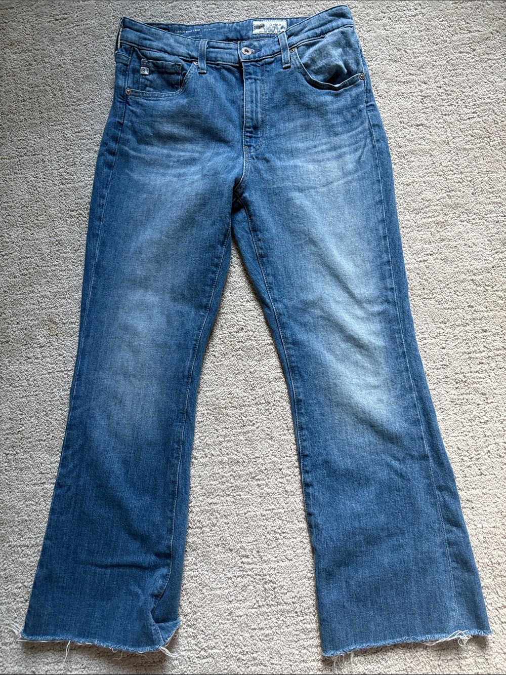 AG Adriano Goldschmied Vintage Blue Flare Jeans